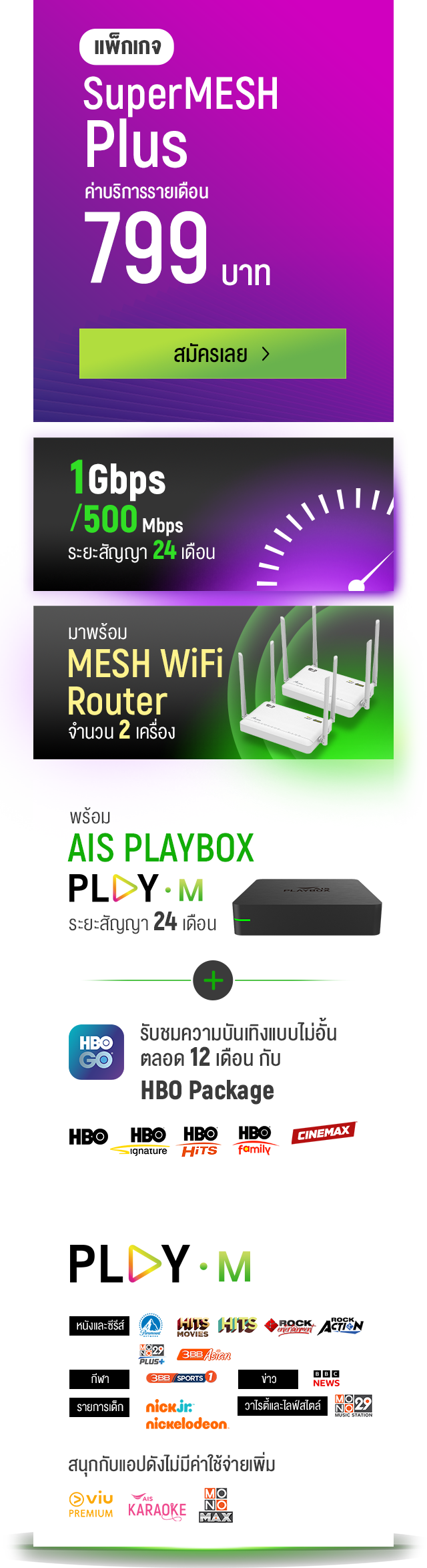 AIS SuperMESH Wifi Plus Package 799